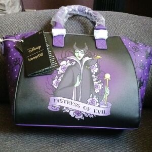 Loungefly Disney Mistress of Evil Purple Bag